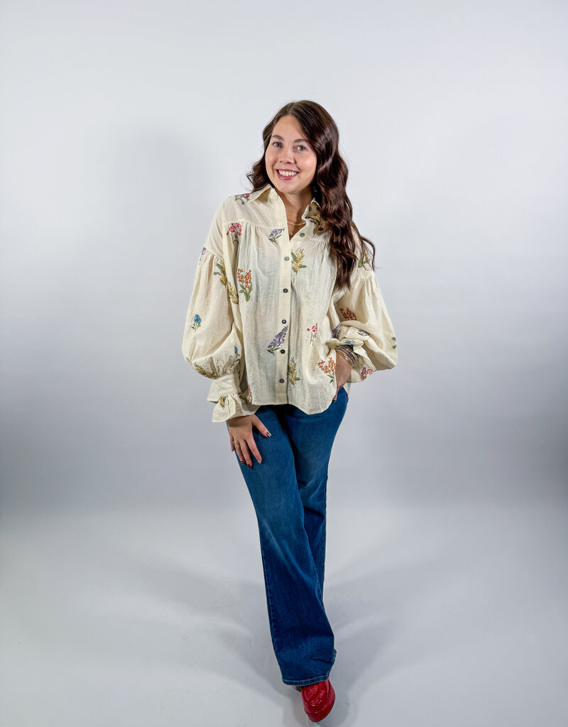 J.HOFFMAN'S Fenn Top= Ecru