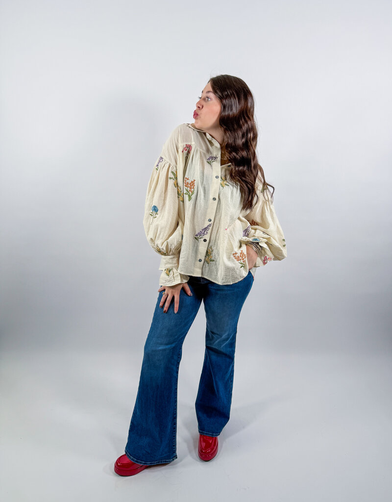 J.HOFFMAN'S Fenn Top= Ecru