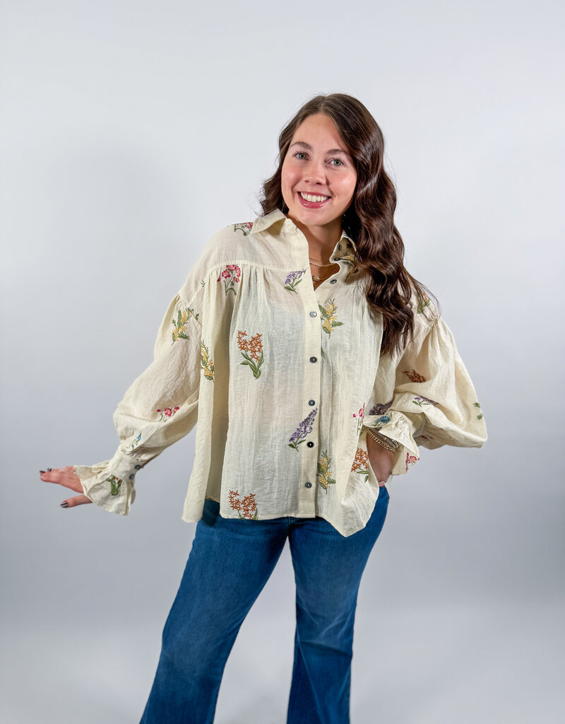 J.HOFFMAN'S Fenn Top= Ecru