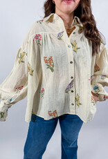 J.HOFFMAN'S Fenn Top= Ecru