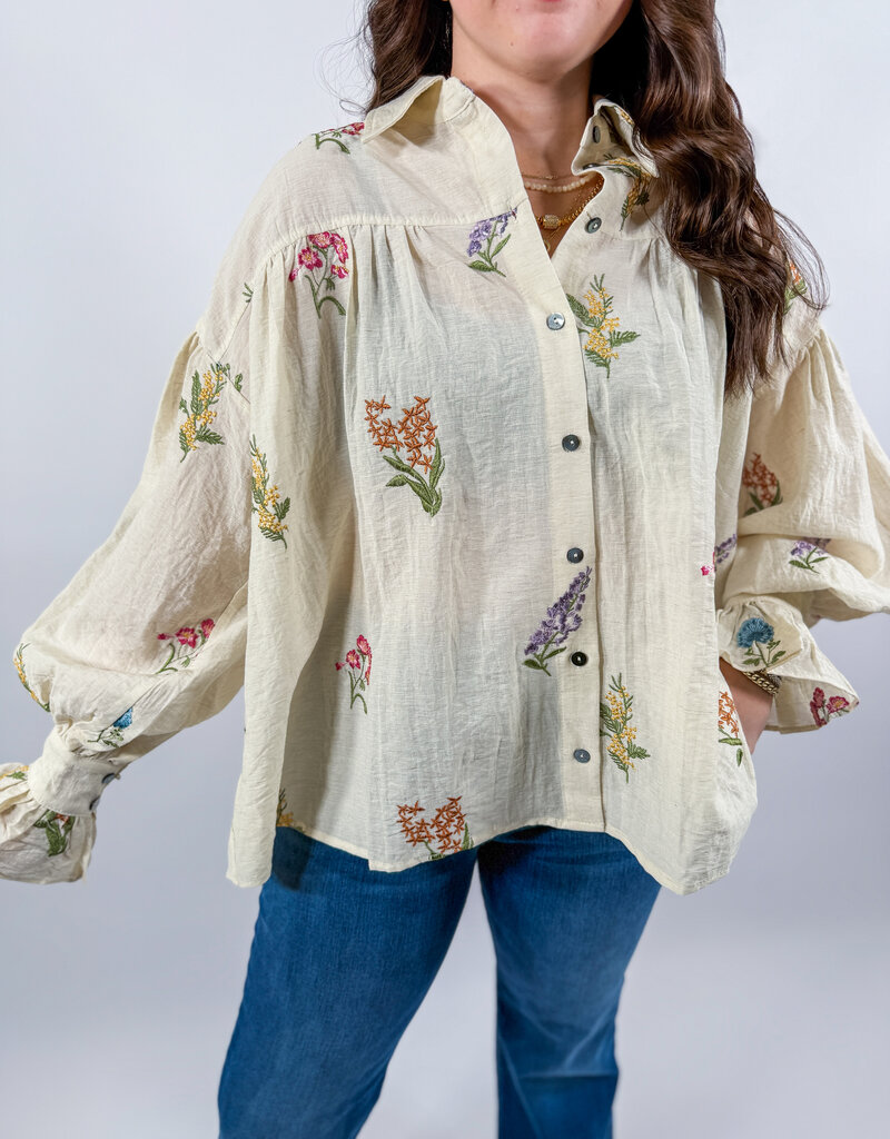 J.HOFFMAN'S Fenn Top= Ecru