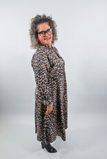 J.HOFFMAN'S Leopard Gauze Midi- Grey