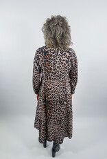 J.HOFFMAN'S Leopard Gauze Midi- Grey