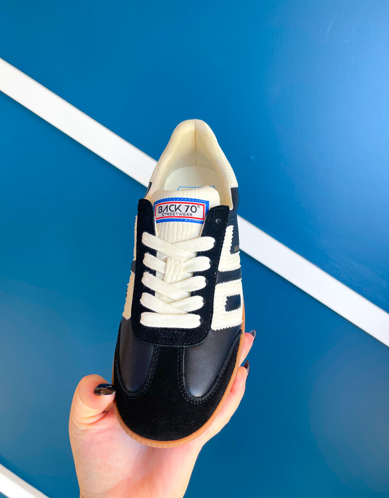 J.HOFFMAN'S CLoud NC Sneaker- Black/ Milk