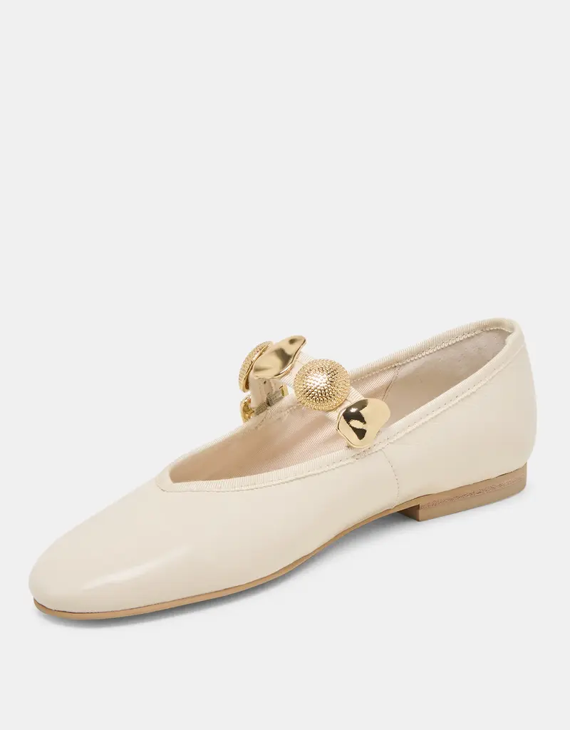 J.HOFFMAN'S Relan Ballet Flat- Off White