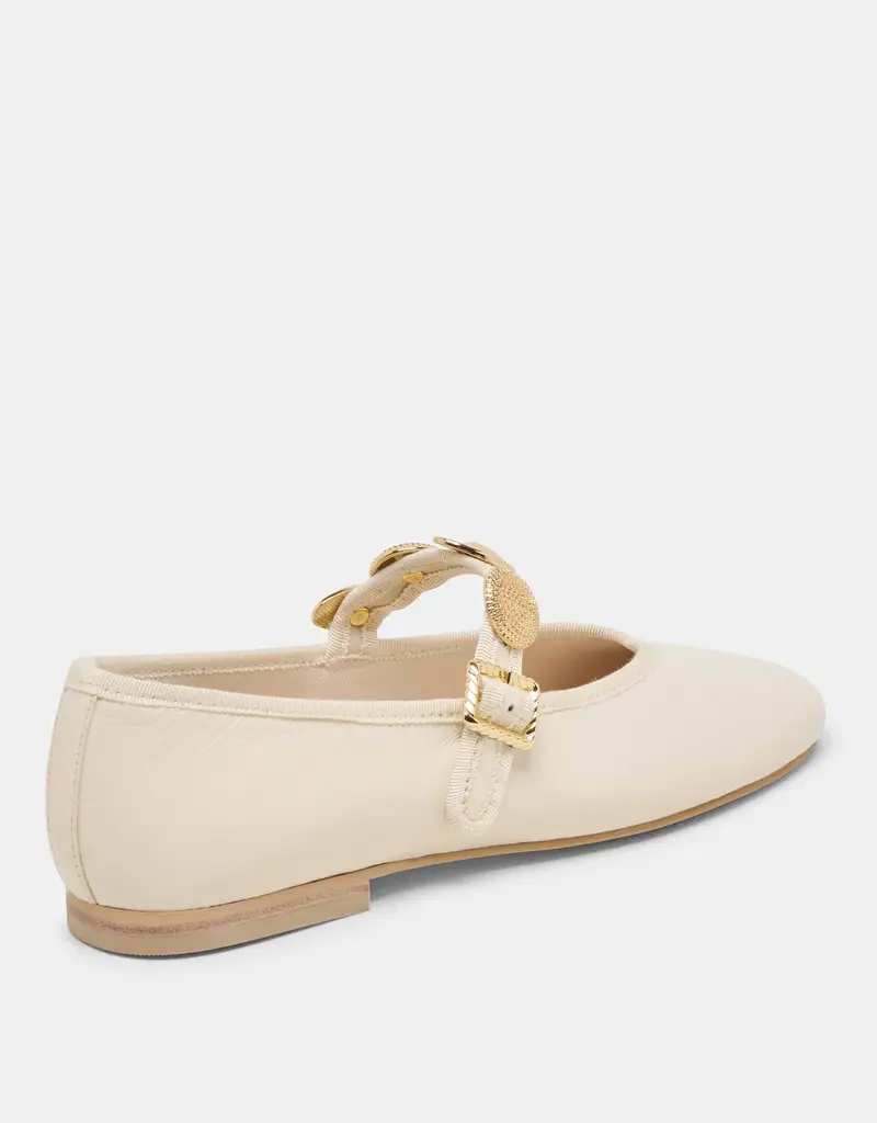J.HOFFMAN'S Relan Ballet Flat- Off White