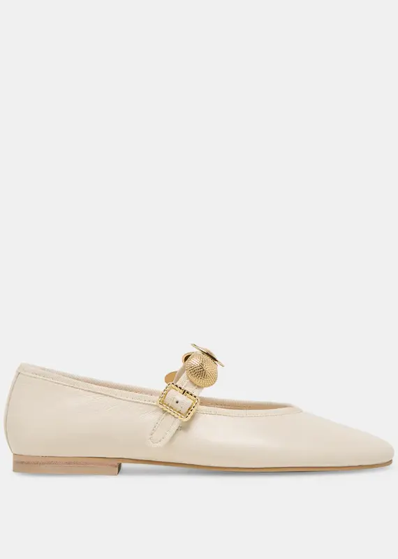 J.HOFFMAN'S Relan Ballet Flat- Off White