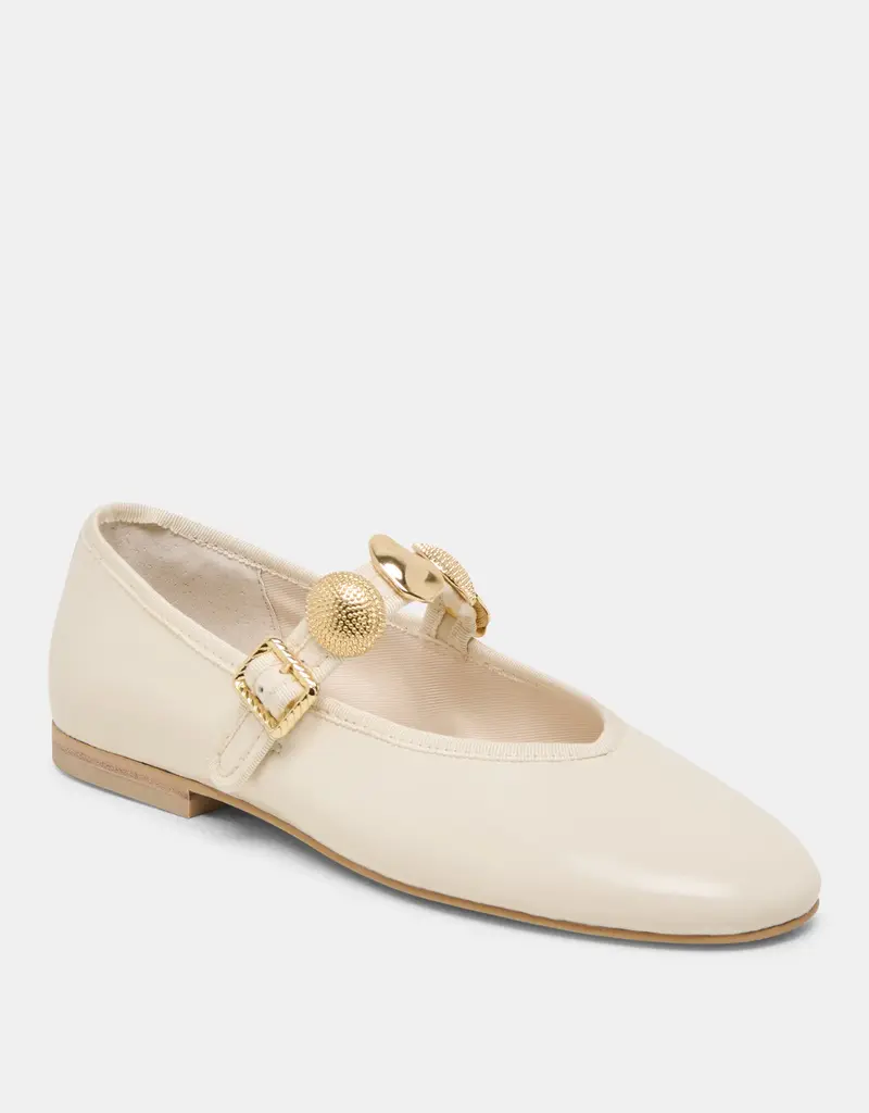 J.HOFFMAN'S Relan Ballet Flat- Off White