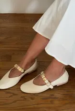 J.HOFFMAN'S Relan Ballet Flat- Off White