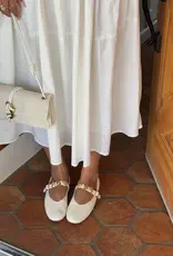 J.HOFFMAN'S Relan Ballet Flat- Off White