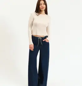 J.HOFFMAN'S Madison MidRise Wide Leg- Moonlight