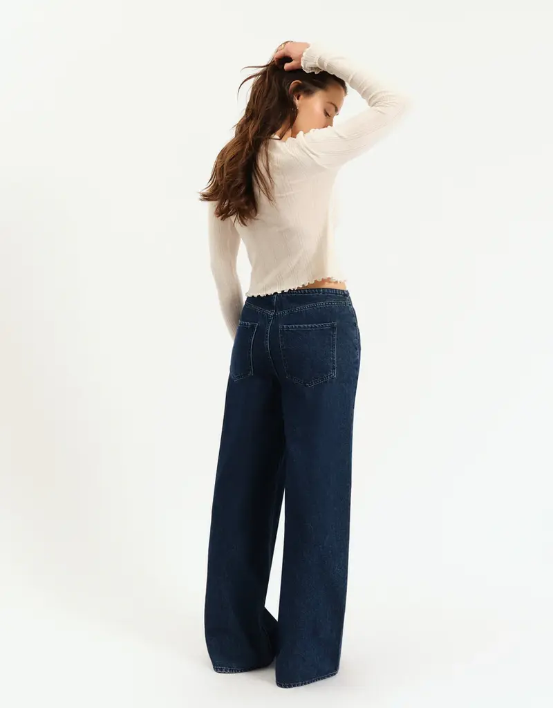 J.HOFFMAN'S Madison MidRise Wide Leg- Moonlight