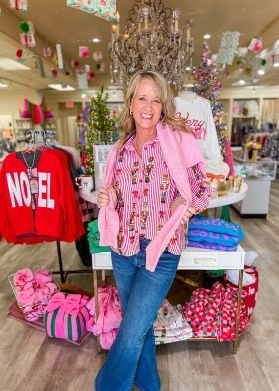 J.HOFFMAN'S Queen of Sparkles Scattered Nutcracker Top