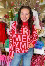 J.HOFFMAN'S Merriest Sweater- Red