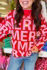 J.HOFFMAN'S Merriest Sweater- Red