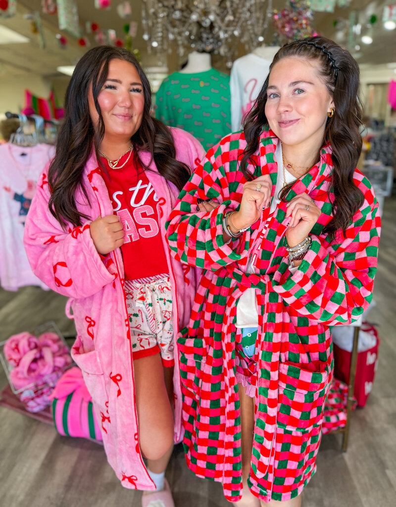 J.HOFFMAN'S Checkered Robe- Multi