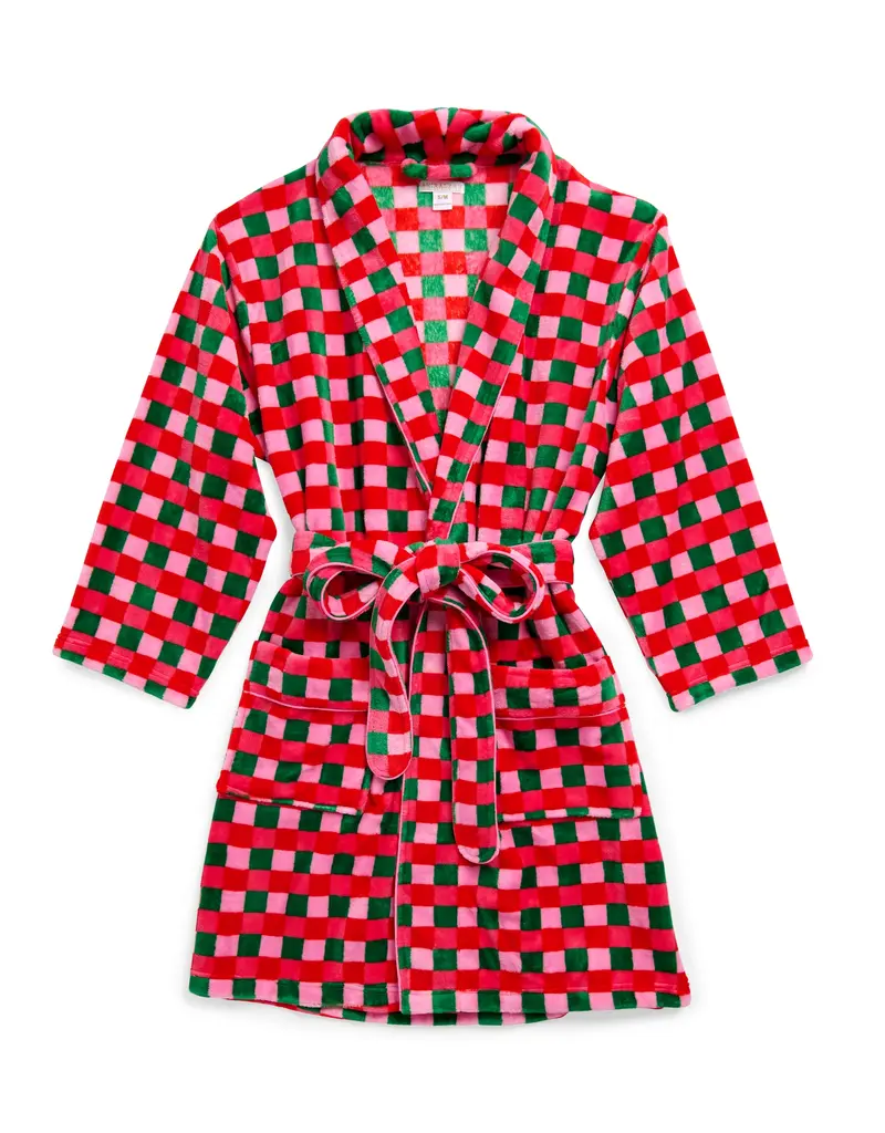 J.HOFFMAN'S Checkered Robe- Multi