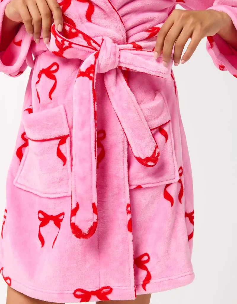 Bow Robe- Pink - j.hoffman's