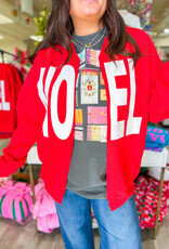 J.HOFFMAN'S Noel Cardigan- Red