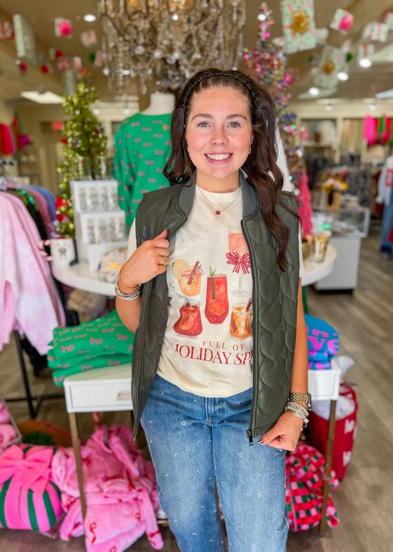 J.HOFFMAN'S Full Of Holiday Spirit Tee