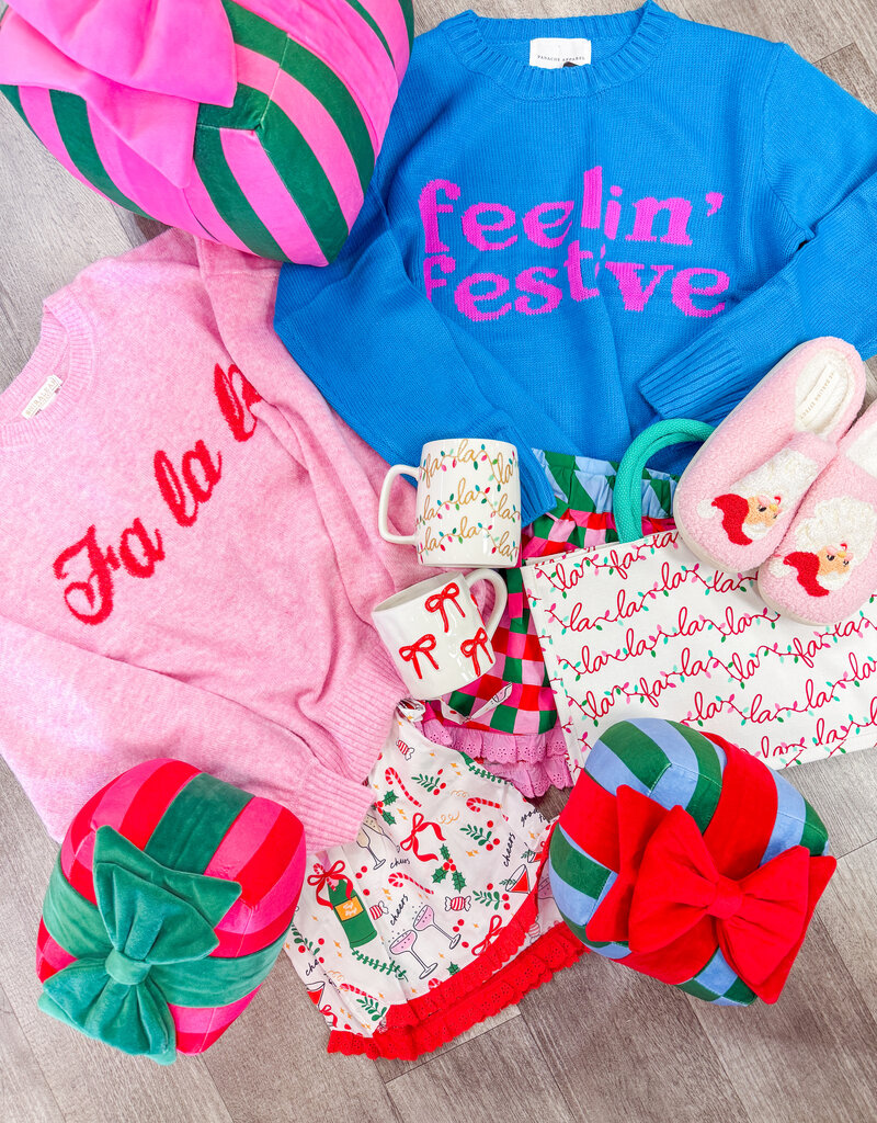 J.HOFFMAN'S Fuzzy Slippers- Santa