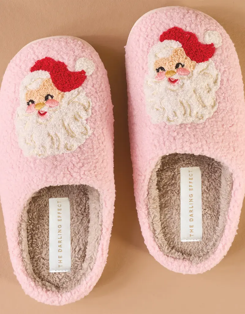 J.HOFFMAN'S Fuzzy Slippers- Santa