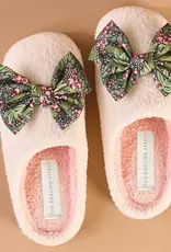 J.HOFFMAN'S Fuzzy Slippers- Betty Bow Jolly Sprig