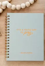 J.HOFFMAN'S Prayer Journal- Green Linen