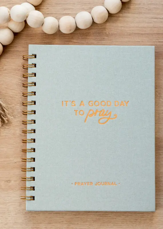 J.HOFFMAN'S Prayer Journal- Green Linen
