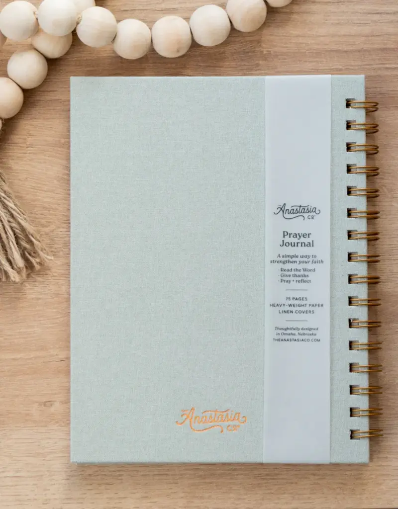 J.HOFFMAN'S Prayer Journal- Green Linen