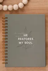 J.HOFFMAN'S He Restores My Soul Hardcover Journal