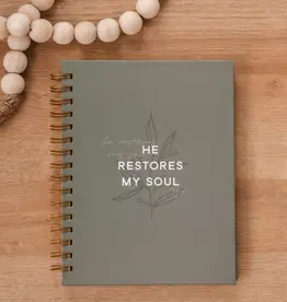 J.HOFFMAN'S He Restores My Soul Hardcover Journal