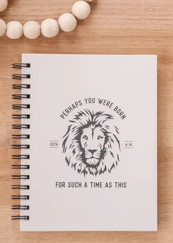 J.HOFFMAN'S Such A TIme As This Esther Lion Hardcover Journal