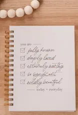 J.HOFFMAN'S You Are Fully Known Checklist Hardcover Journal
