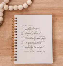 J.HOFFMAN'S You Are Fully Known Checklist Hardcover Journal