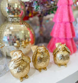 J.HOFFMAN'S Gold Birds Decor- Set of 3