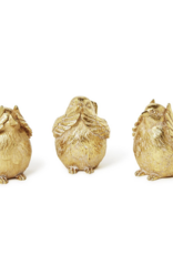 J.HOFFMAN'S Gold Birds Decor- Set of 3