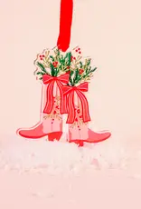 J.HOFFMAN'S Holiday Tree Ornament- Festive Cowgirl