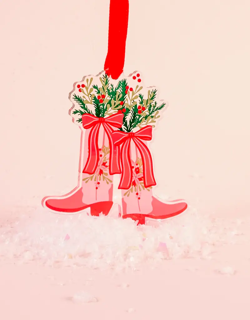 J.HOFFMAN'S Holiday Tree Ornament- Festive Cowgirl