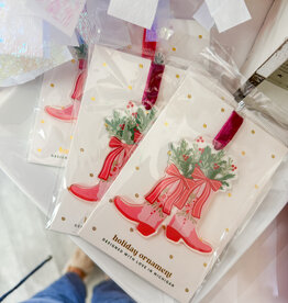 J.HOFFMAN'S Holiday Tree Ornament- Festive Cowgirl