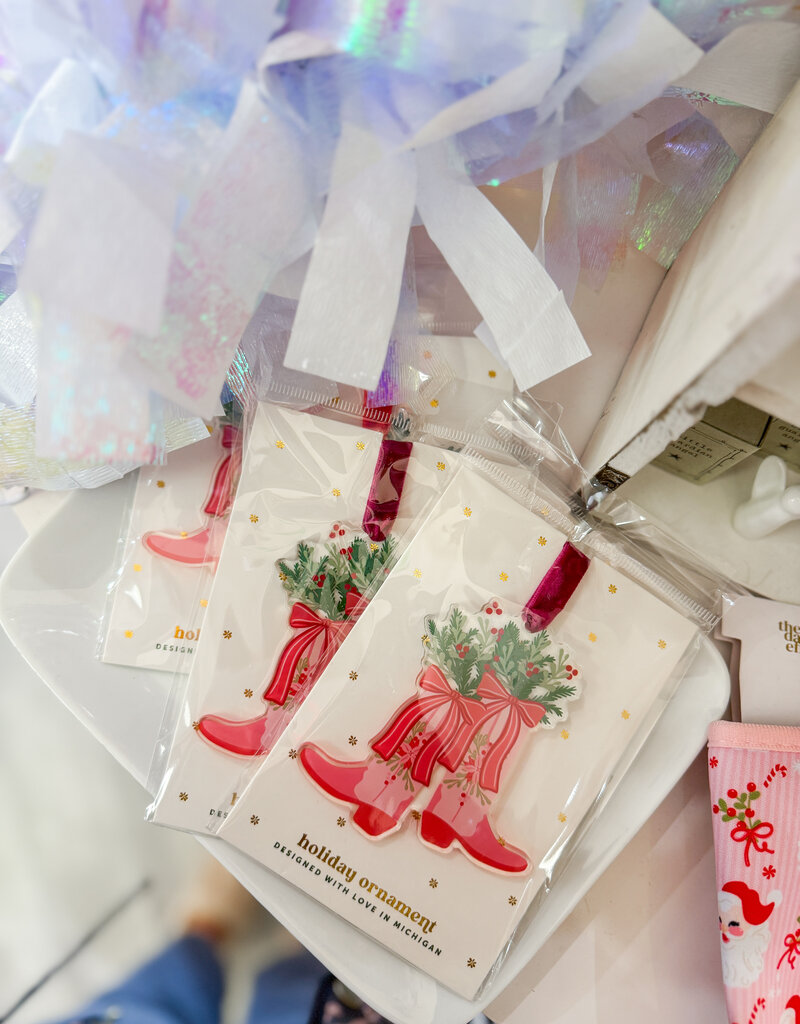 J.HOFFMAN'S Holiday Tree Ornament- Festive Cowgirl