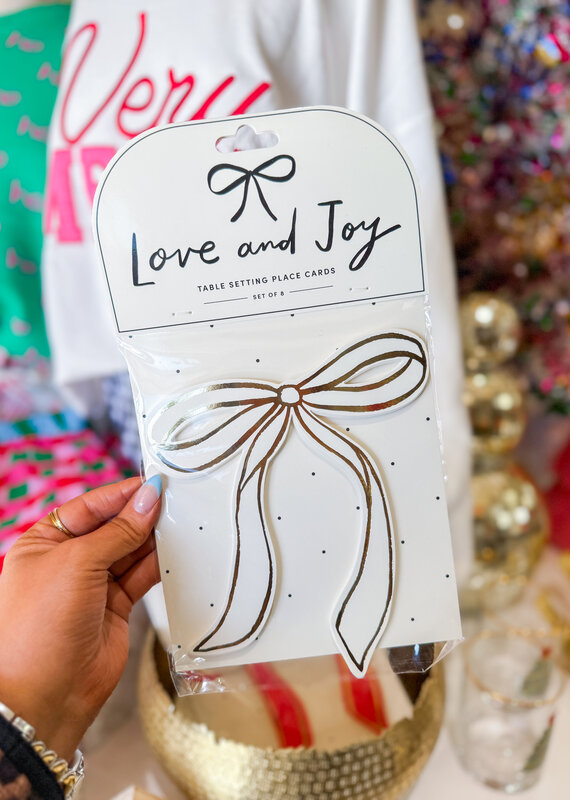 J.HOFFMAN'S Table Setting Placecards- Ivory Set of 8