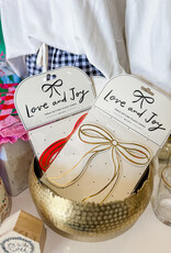 J.HOFFMAN'S Table Setting Placecards- Red Set of 8