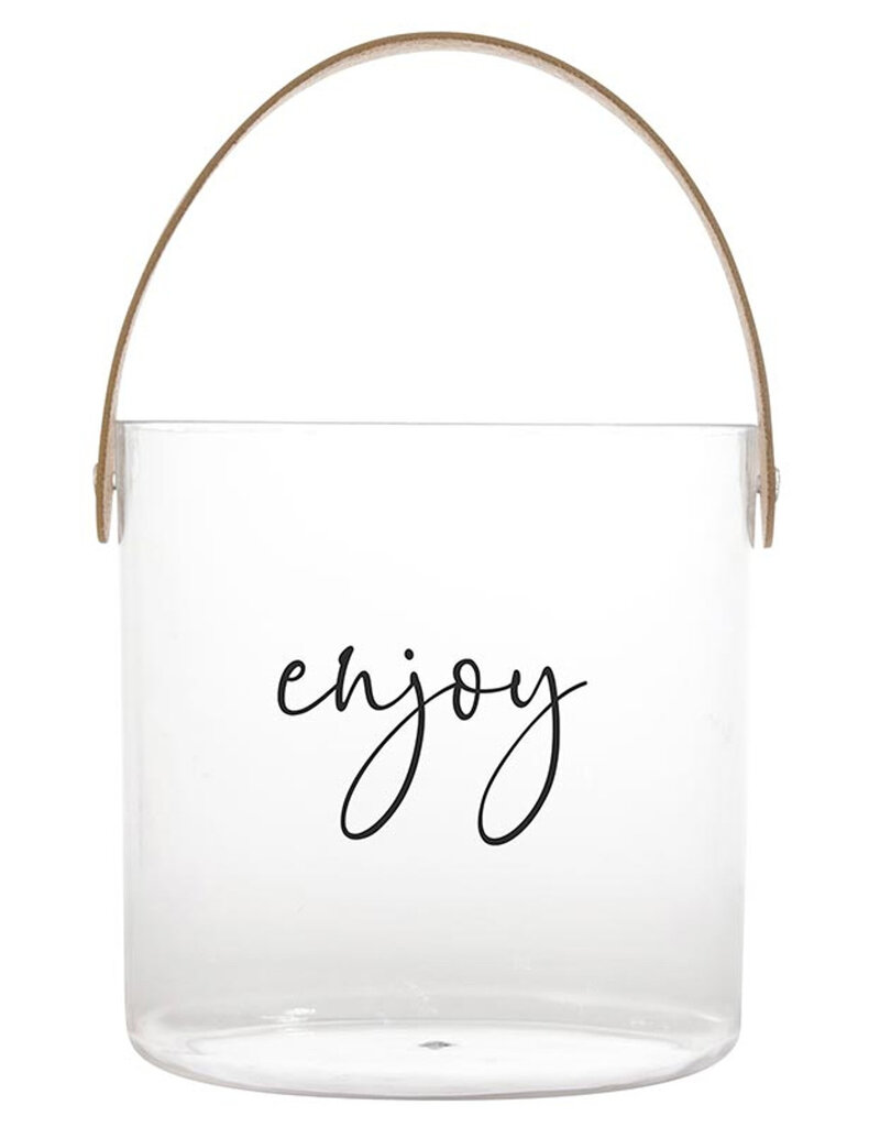 J.HOFFMAN'S Acrylic Bucket- Enjoy