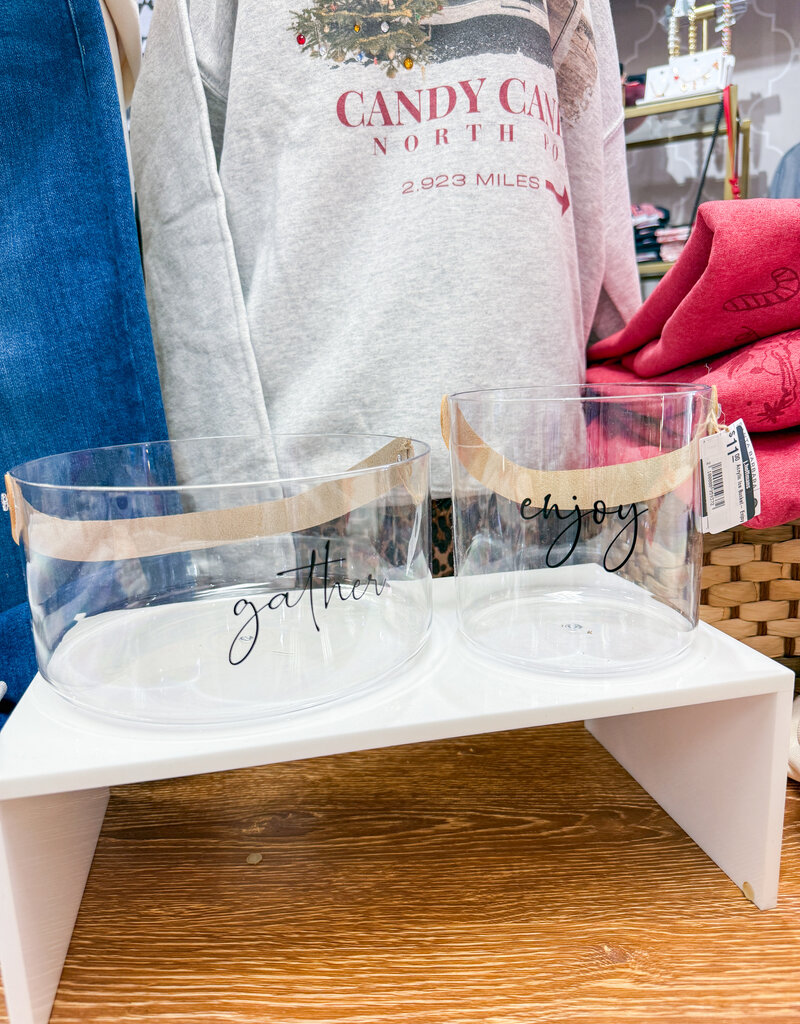 J.HOFFMAN'S Acrylic Bucket- Enjoy