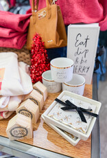 J.HOFFMAN'S Ceramic Napkin Tray + Napkins- Candy Canes