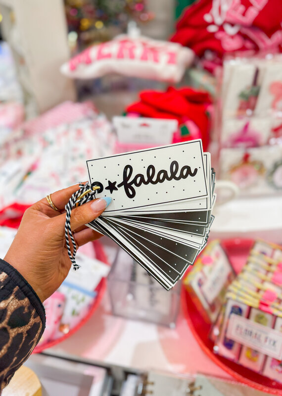 J.HOFFMAN'S Gift Tag Book- black/ white Holiday