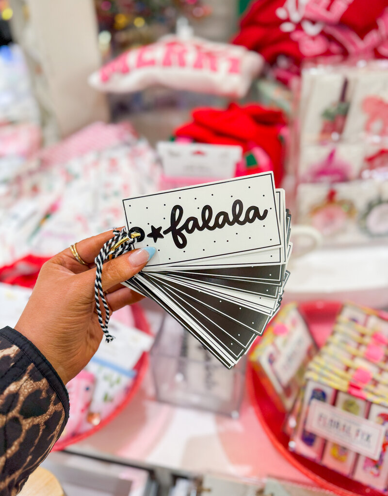 J.HOFFMAN'S Gift Tag Book- black/ white Holiday