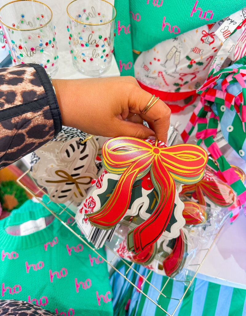 J.HOFFMAN'S Gift Tag Book- Red Bow