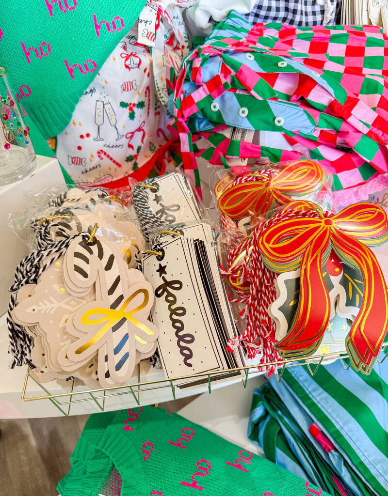 J.HOFFMAN'S Gift Tag Book- Red Bow